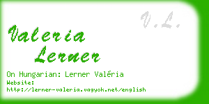 valeria lerner business card