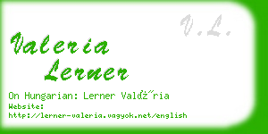 valeria lerner business card